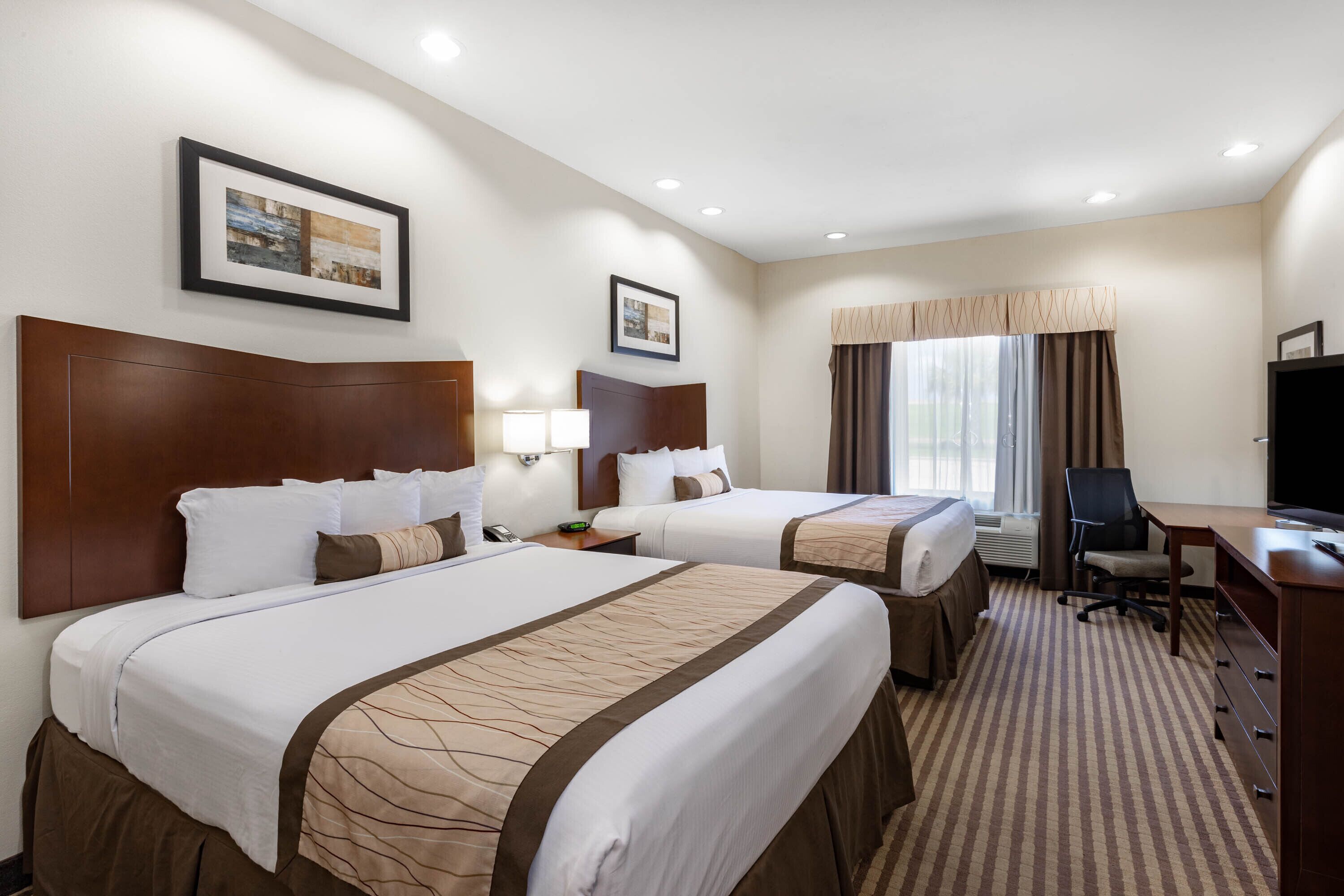 desk, blackout curtains, iron/ironing board, free wifi