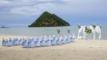 Área externa para casamento
