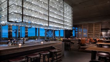 Lobby lounge, beach views, open daily