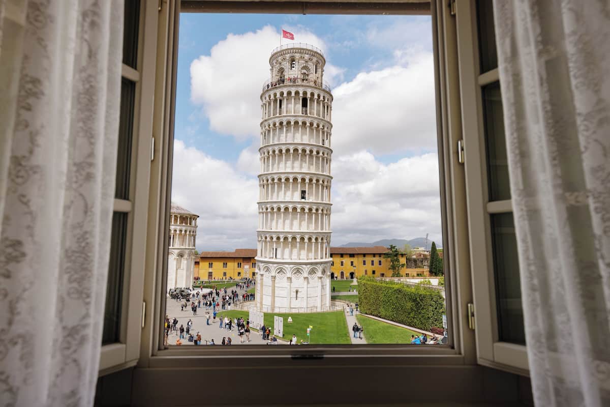 Dreibettzimmer, 2 Schlafzimmer, Stadtblick | Ausblick vom Zimmer