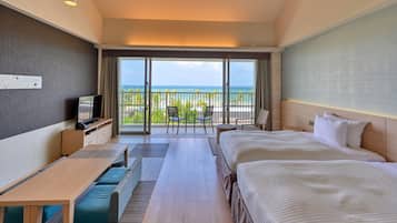 Garden Terrace Ocean View, Extra bed or Futon (Max4) for 3rd person and more | In-room safe, blackout drapes, free WiFi, bed sheets