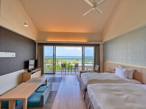 Chambre, vue océan (Extrabed or Futon(Max4)for 3rd person)