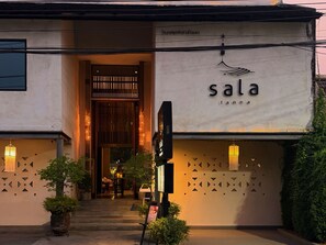 A building with a sign reading 'sala' and a staircase leading to the entrance. - sala lanna Chiang Mai (Chiang Mai)