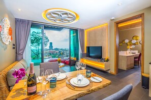 55-inch TV with premium TV channels, fireplace - The Senses Resort & Pool Villas, Phuket (Patong)