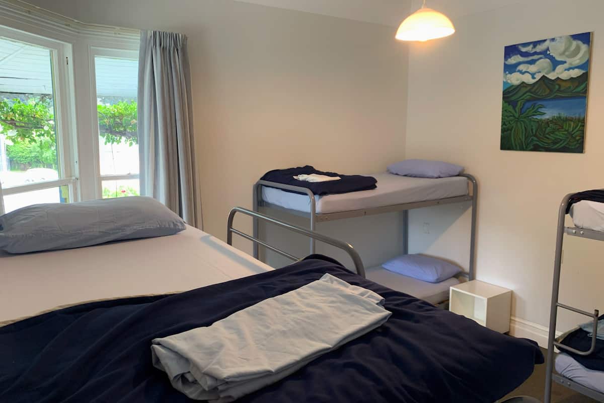 Blackout curtains, free WiFi, bed sheets