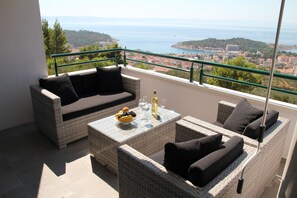 Apartment, 3 Bedrooms, Terrace, Sea View | View from room