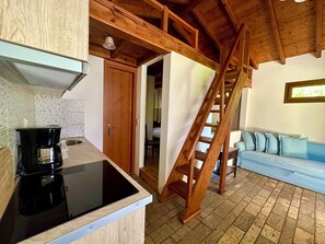 ファミリー バンガロー | 1 室のベッドルーム、客室ごとに異なる装飾、客室ごとに異なるインテリア、防音設備