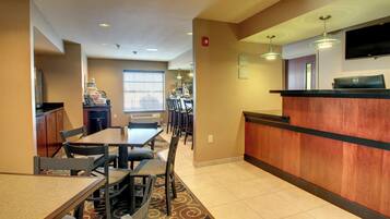 Free daily self-service breakfast