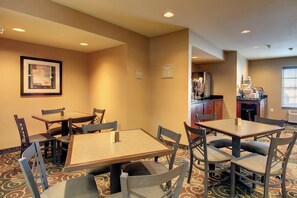 Free daily self-service breakfast