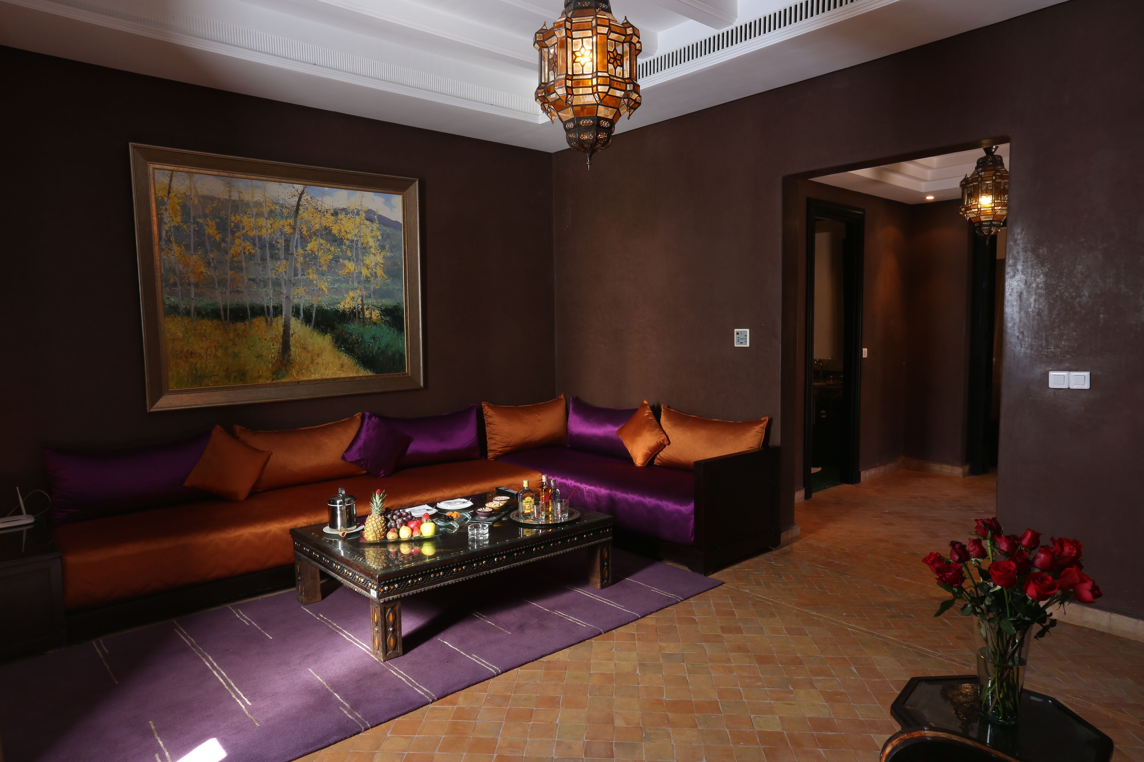 romantic villa  | living area | lcd tv, ipod dock