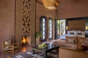Room ( Pavilion) | Egyptian cotton sheets, premium bedding, down comforters, minibar - Palais Aziza & Spa (Marrakech)