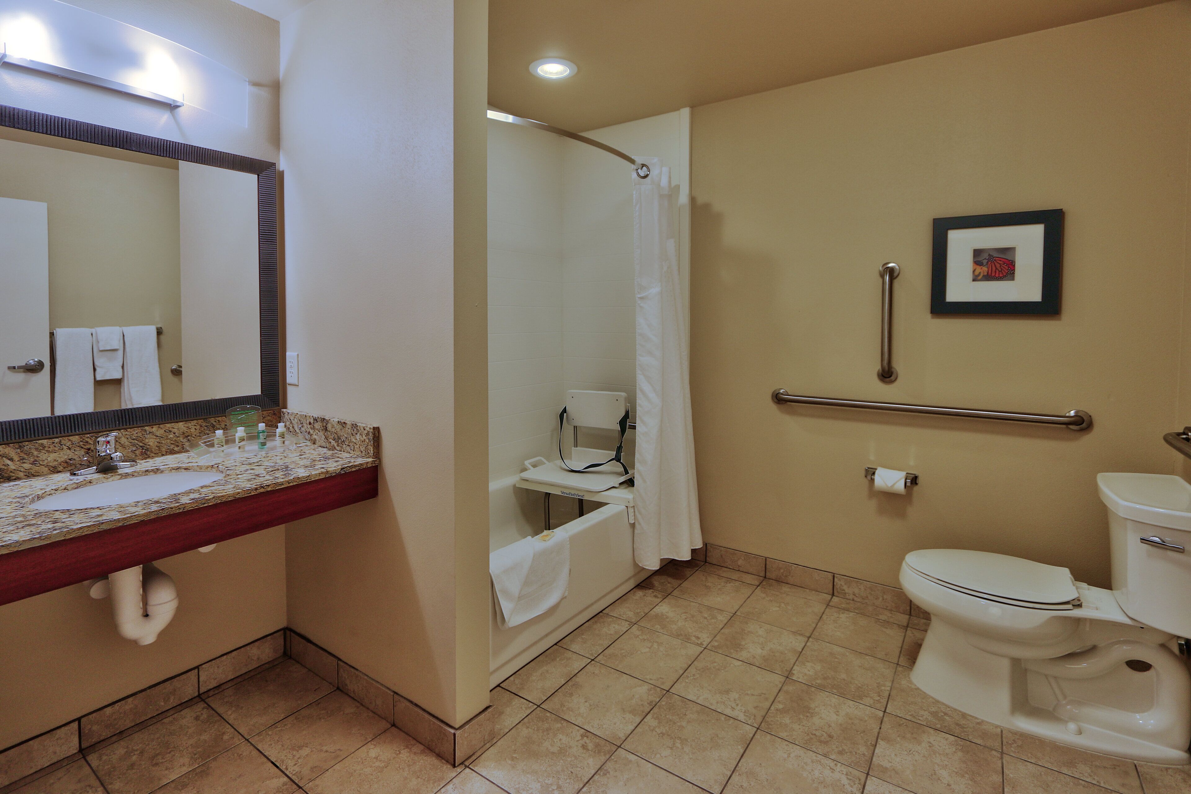 standard room, 1 king bed, accessible (communications, accessible tub) | desk, iron/ironing board, free cots/infant beds, rollaway beds