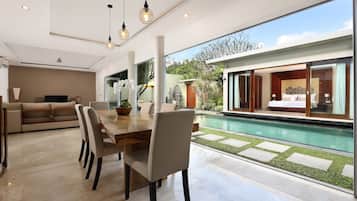 Villa - 2 sovrum - privat pool | Vardagsrum | 43-tums smart-tv med digitalkanaler