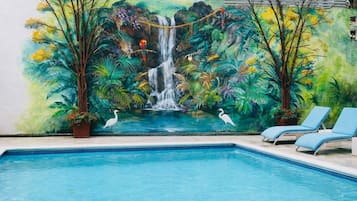 Indoor pool, outdoor pool