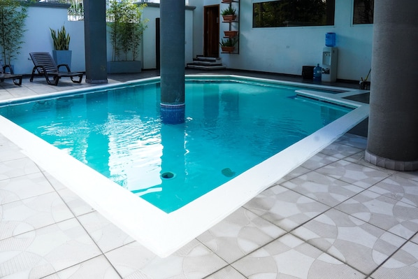 Indoor pool, outdoor pool