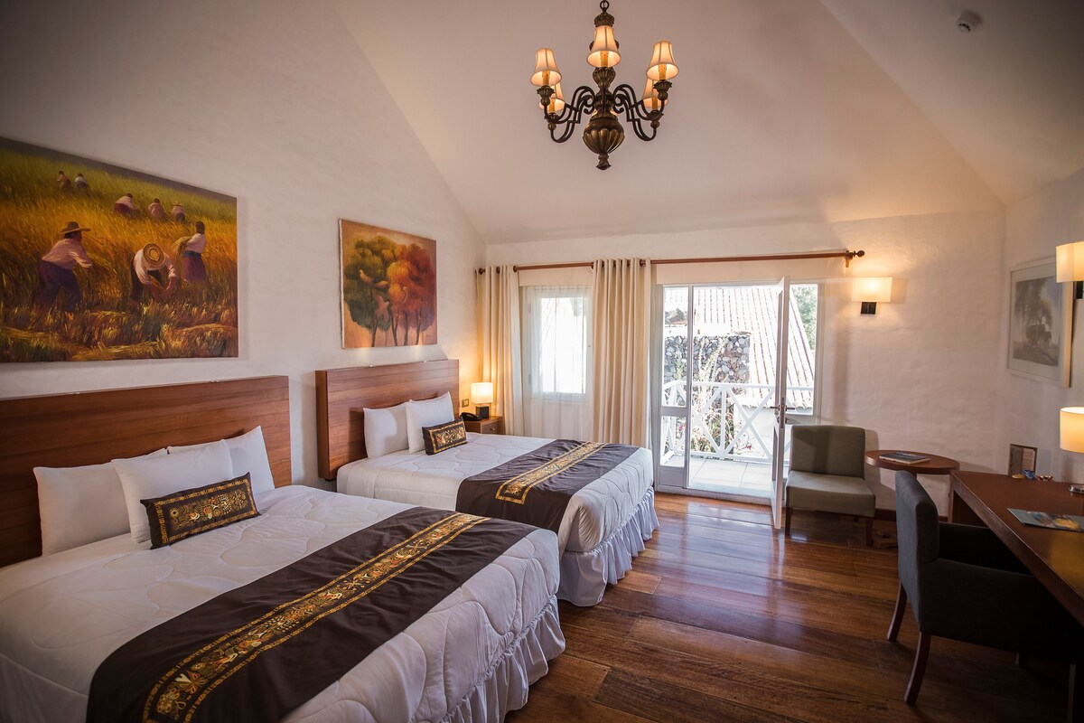 Ropa de cama de alta calidad y minibar 
