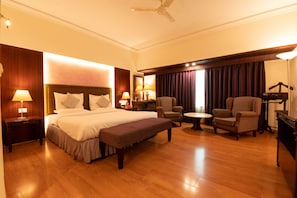 Free minibar items, in-room safe, desk, laptop workspace