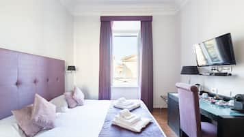 Classic-Doppel- oder -Zweibettzimmer | Hochwertige Bettwaren, Daunenbettdecken, Tempur-Pedic-Betten, Minibar