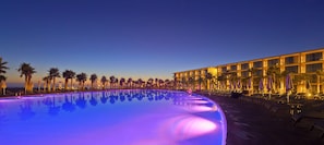 Indoor pool, 2 outdoor pools, open 10:00 AM to 6:00 PM, pool umbrellas
