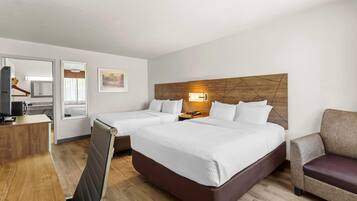 Room, 2 Queen Beds, Accessible, Non Smoking | Premium bedding, in-room safe, desk, iron/ironing board