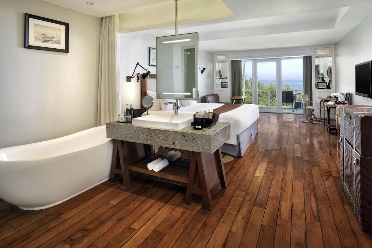 Suíte júnior, 1 cama King | 1 quarto, cofres nos quartos, escrivaninha