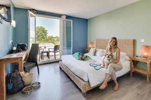 Superior Room, 1 Double Bed, Terrace | Premium bedding, desk, blackout drapes, soundproofing - Kyriad Perpignan Sud (Perpignan)