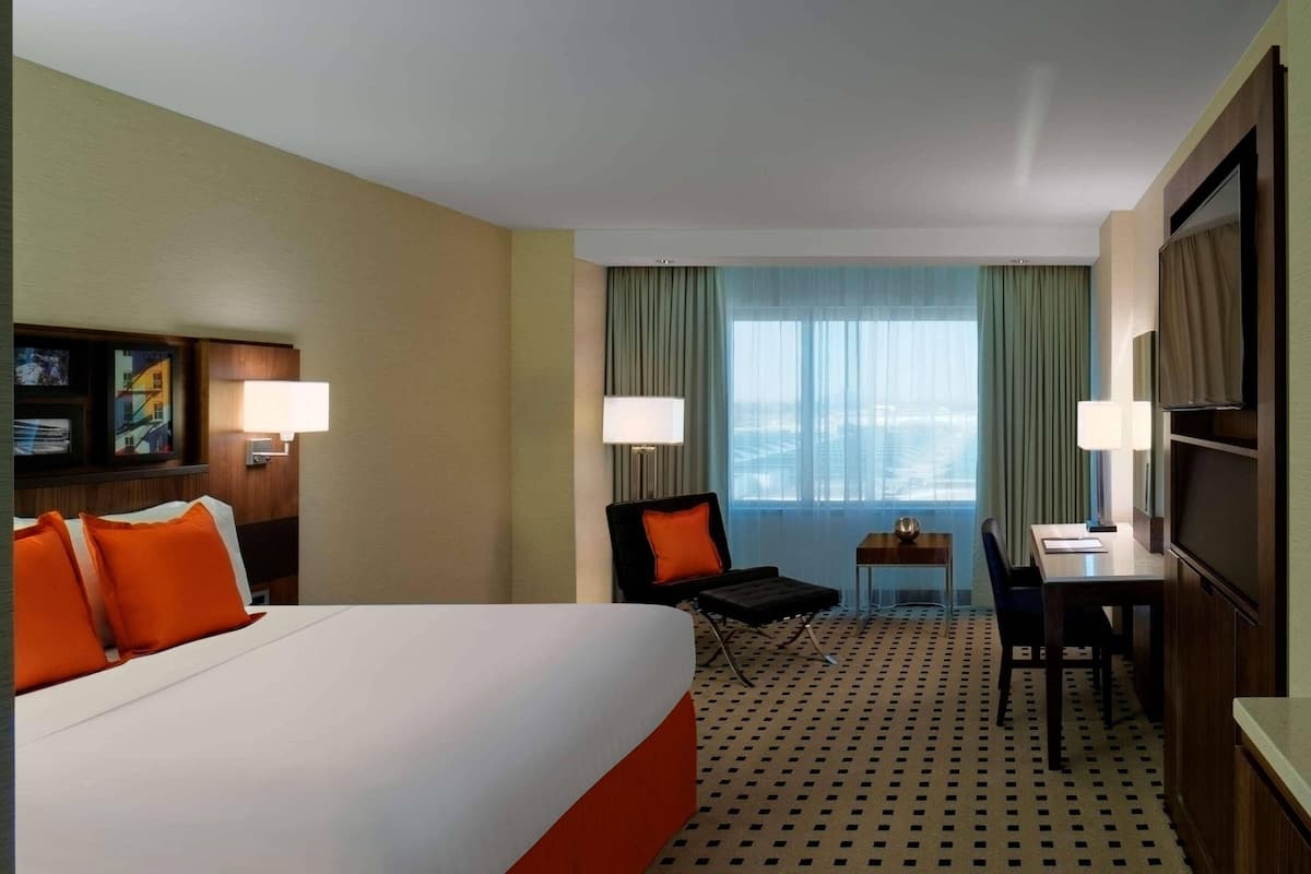 Premium bedding, down comforters, pillowtop beds, in-room safe