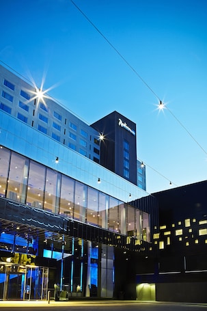 Vista a la calle. Radisson Blu Mall of America