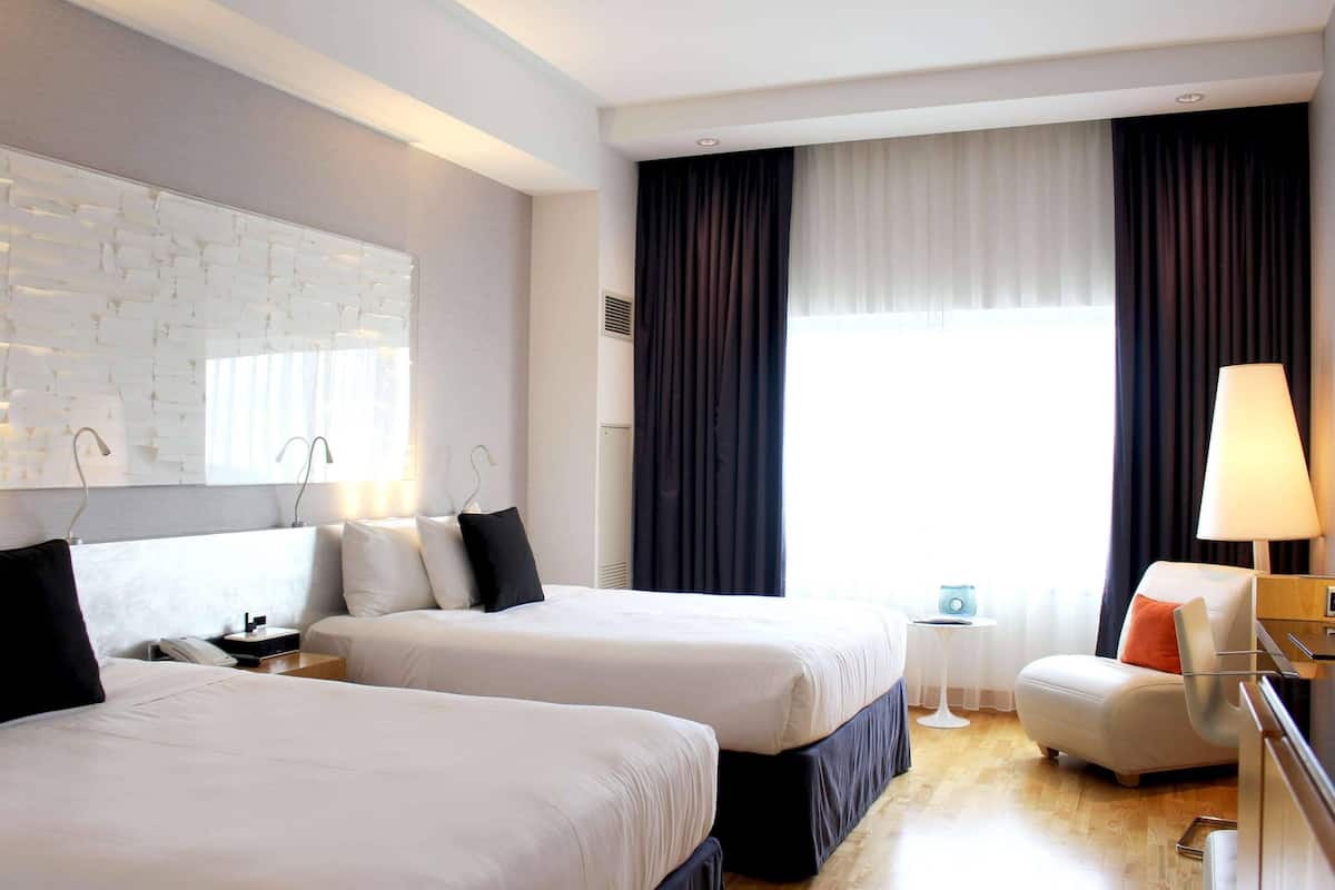Executive Room, 2 Queen Beds, Non Smoking ( High Floor) | Premium bedding, down comforters, pillowtop beds, in-room safe
