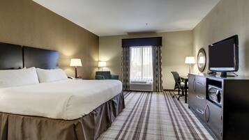 In-room safe, desk, laptop workspace, iron/ironing board