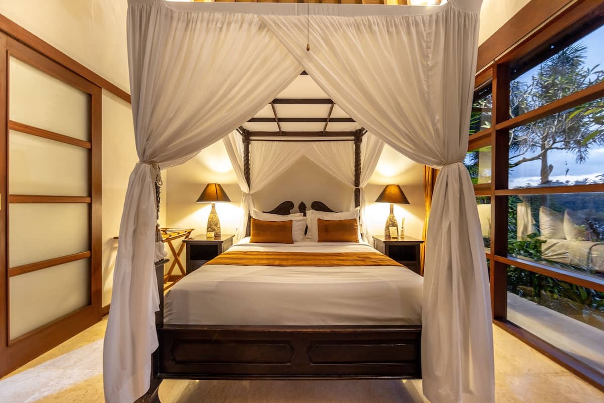 family villa, 4 bedrooms, private pool | minibar, in-room safe, desk, laptop workspace