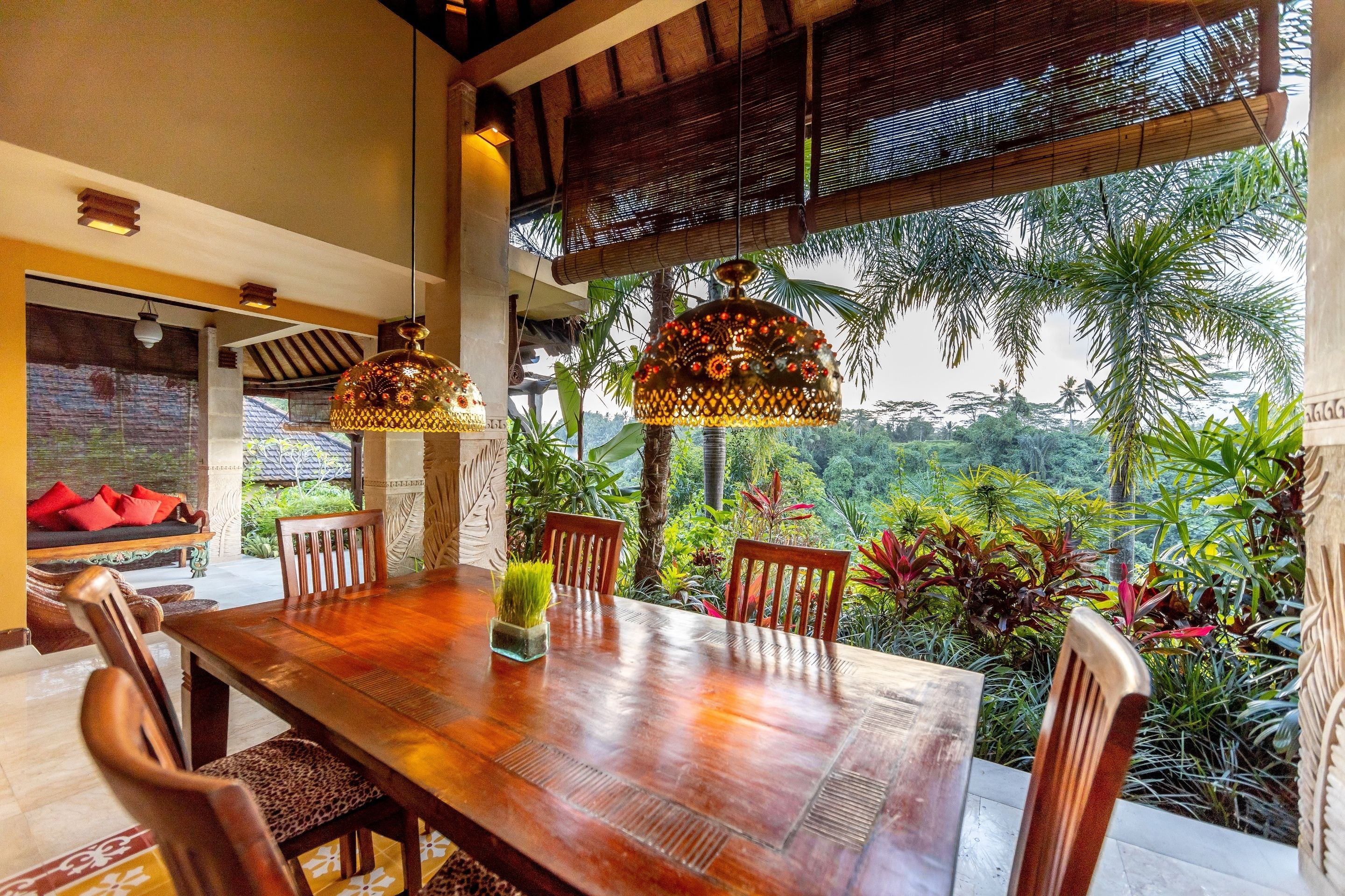 family villa, 4 bedrooms, private pool | in-room dining