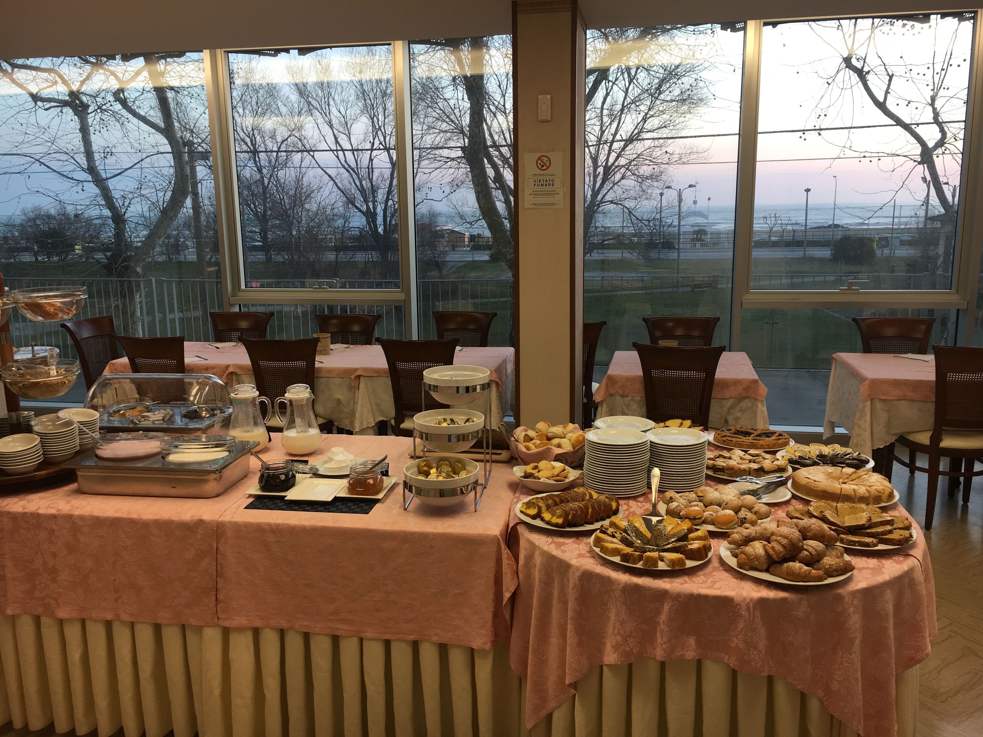 daily continental breakfast for a fee