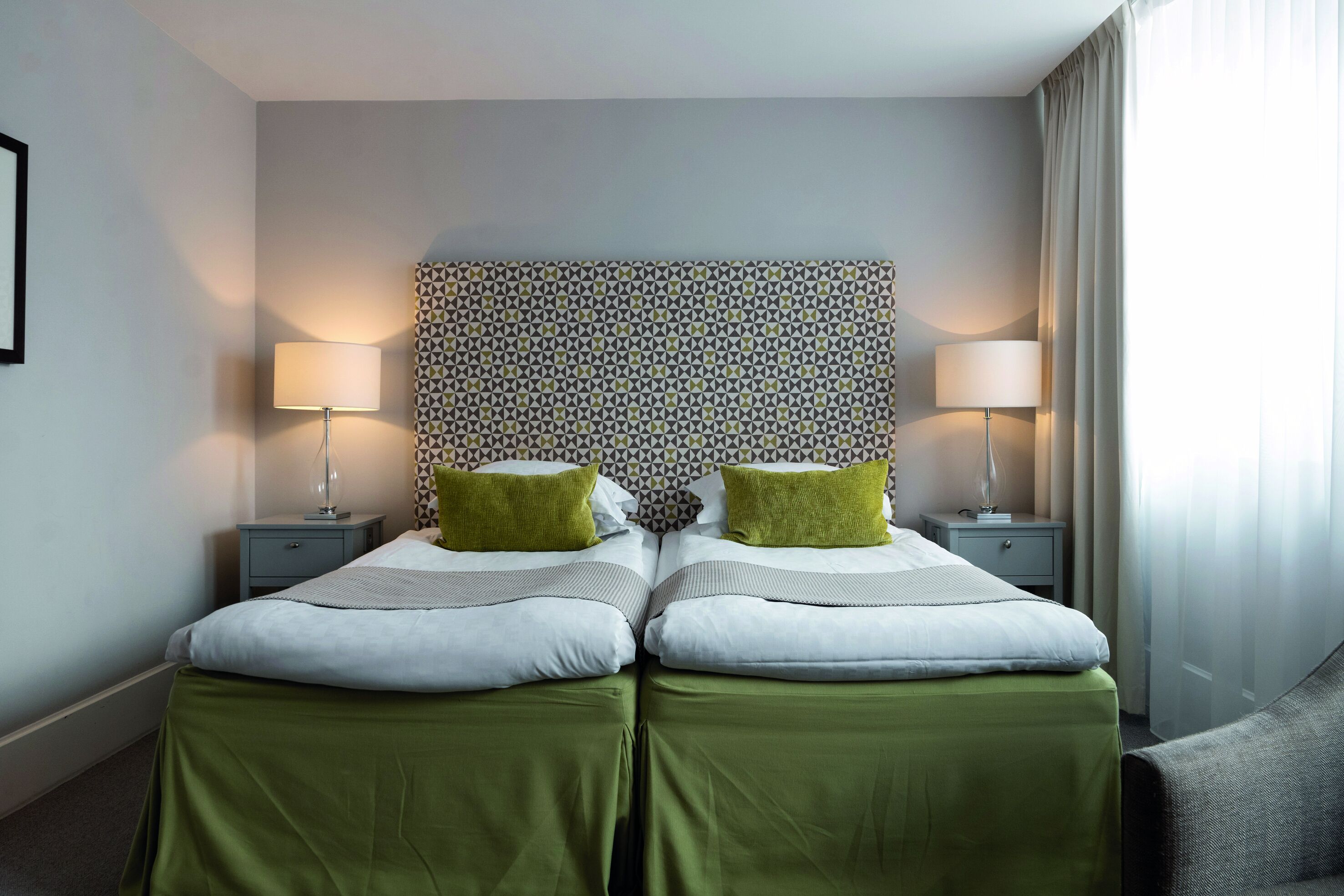 superior room (one flight down) | minibar, in-room safe, desk, blackout curtains