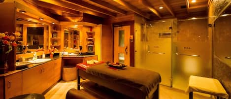 Sauna, body treatments, aromatherapy, body wraps, body scrubs, facials