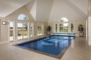 Indoor pool, free pool cabanas