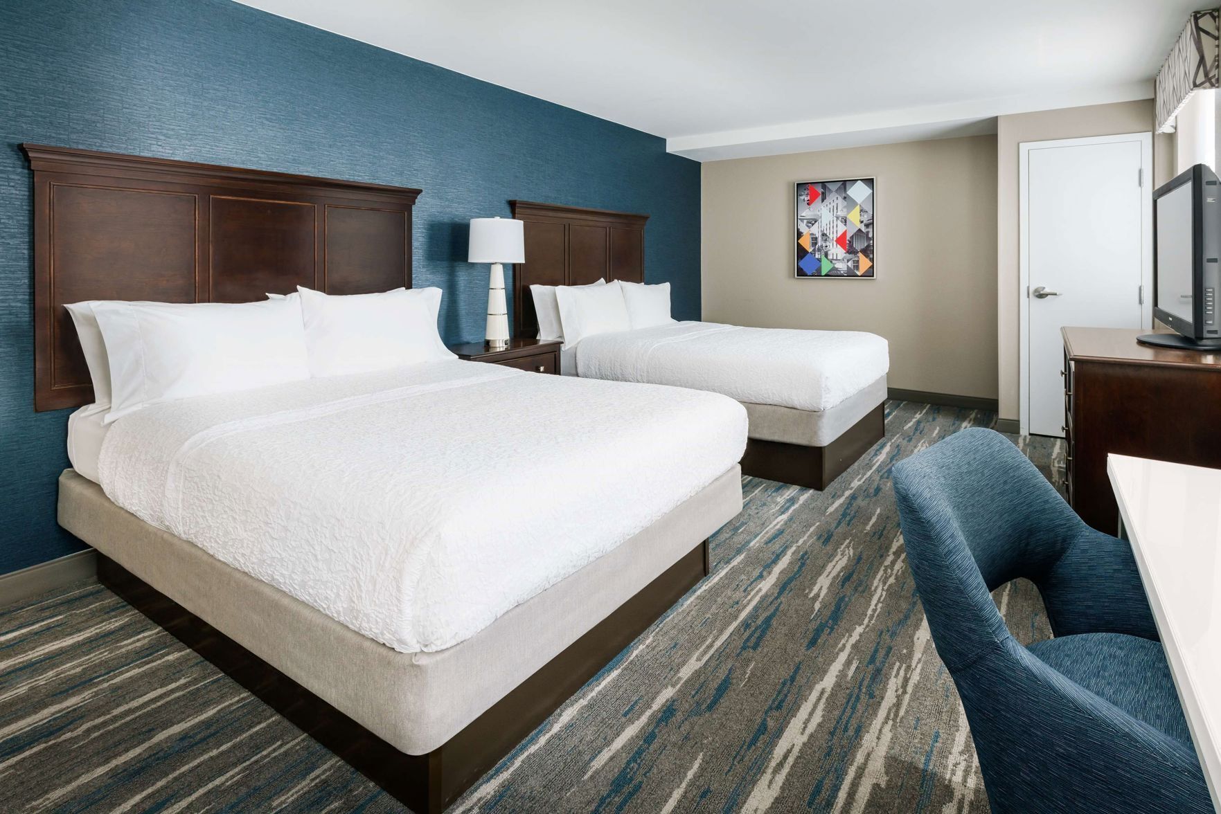 In-room safe, desk, laptop workspace, iron/ironing board