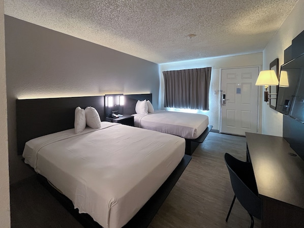 エジプト綿のシーツ、高級寝具、ピロートップベッド、デスク