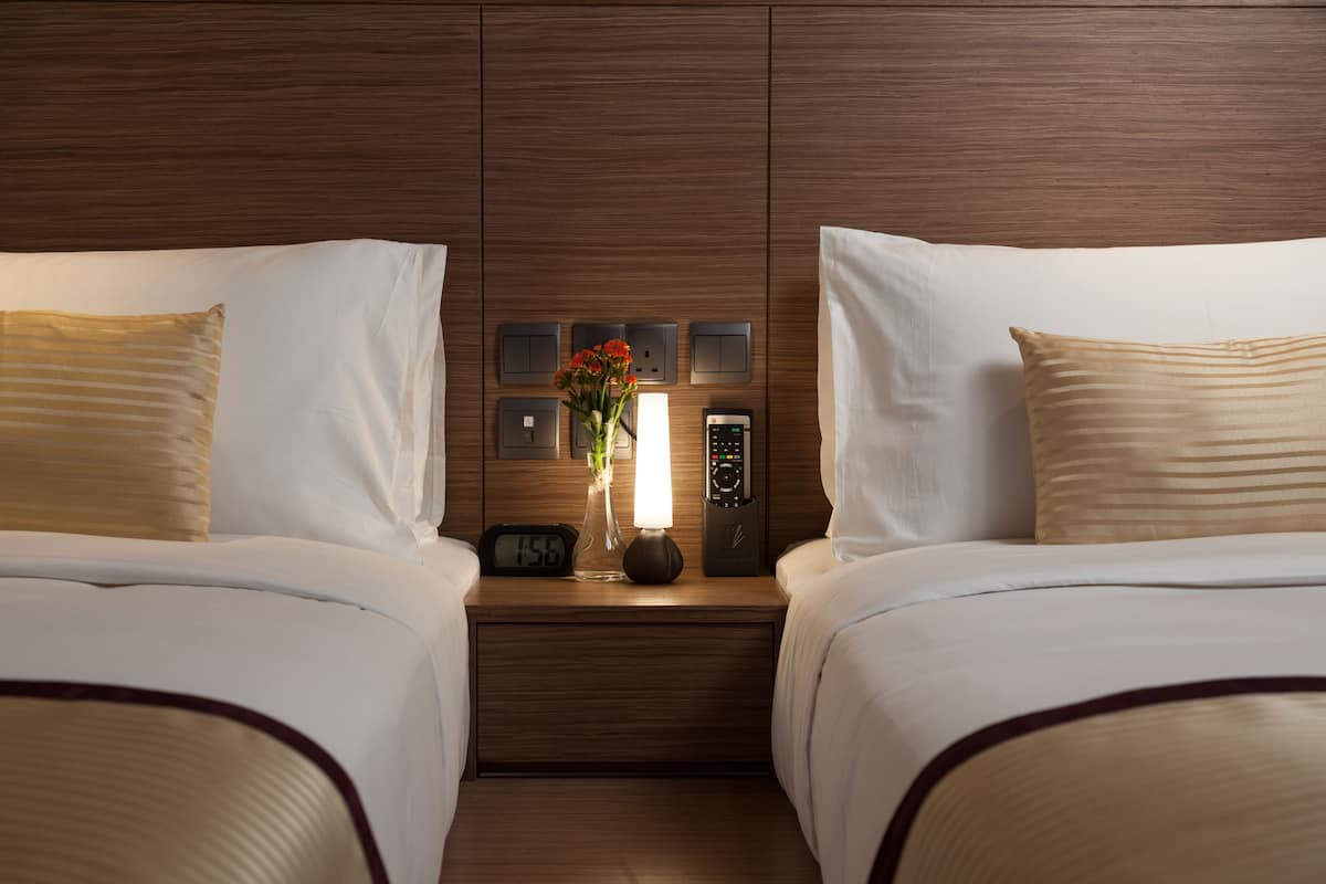 Down duvets, in-room safe, desk, blackout curtains