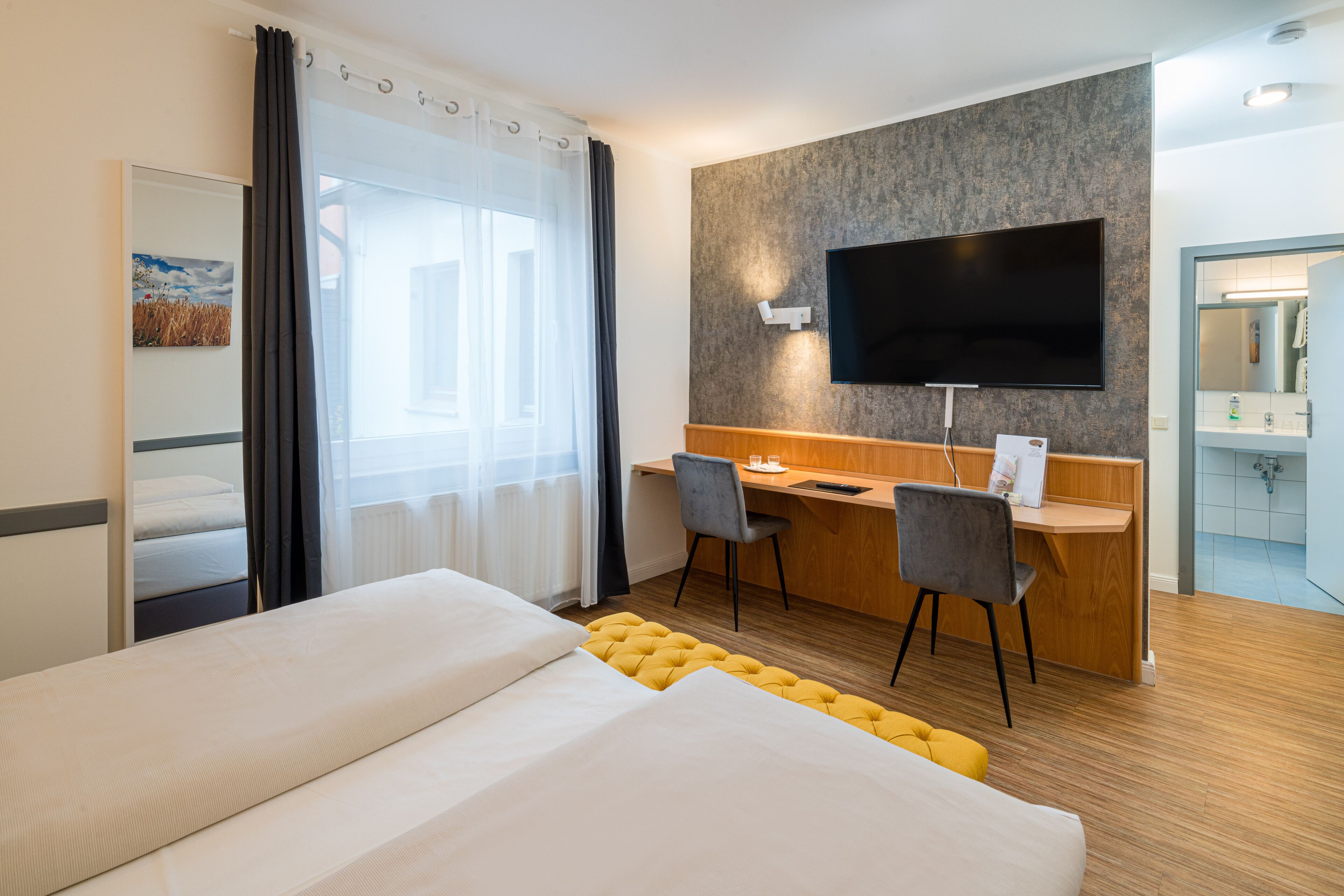 minibar, in-room safe, desk, laptop workspace