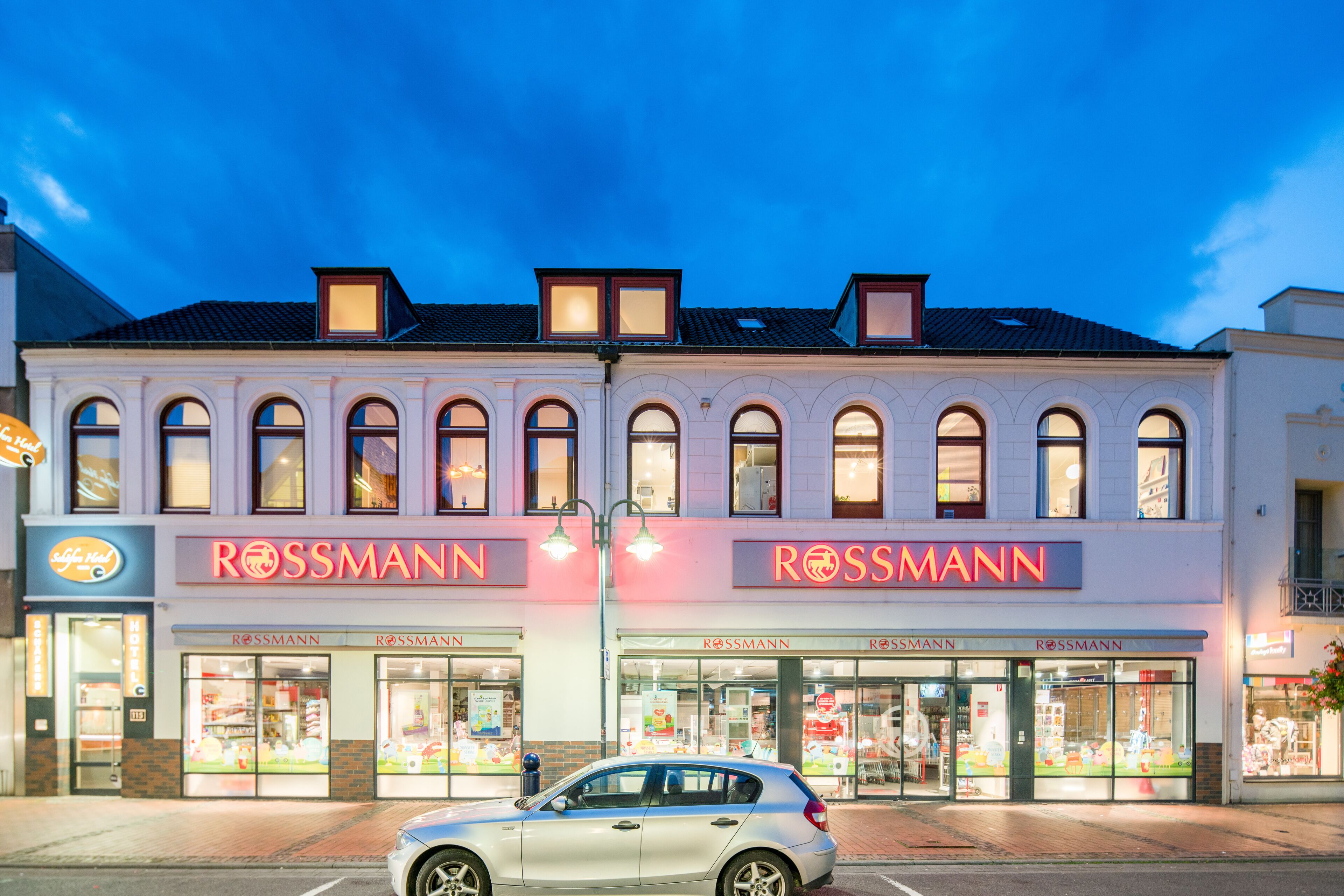 front of property – evening/night