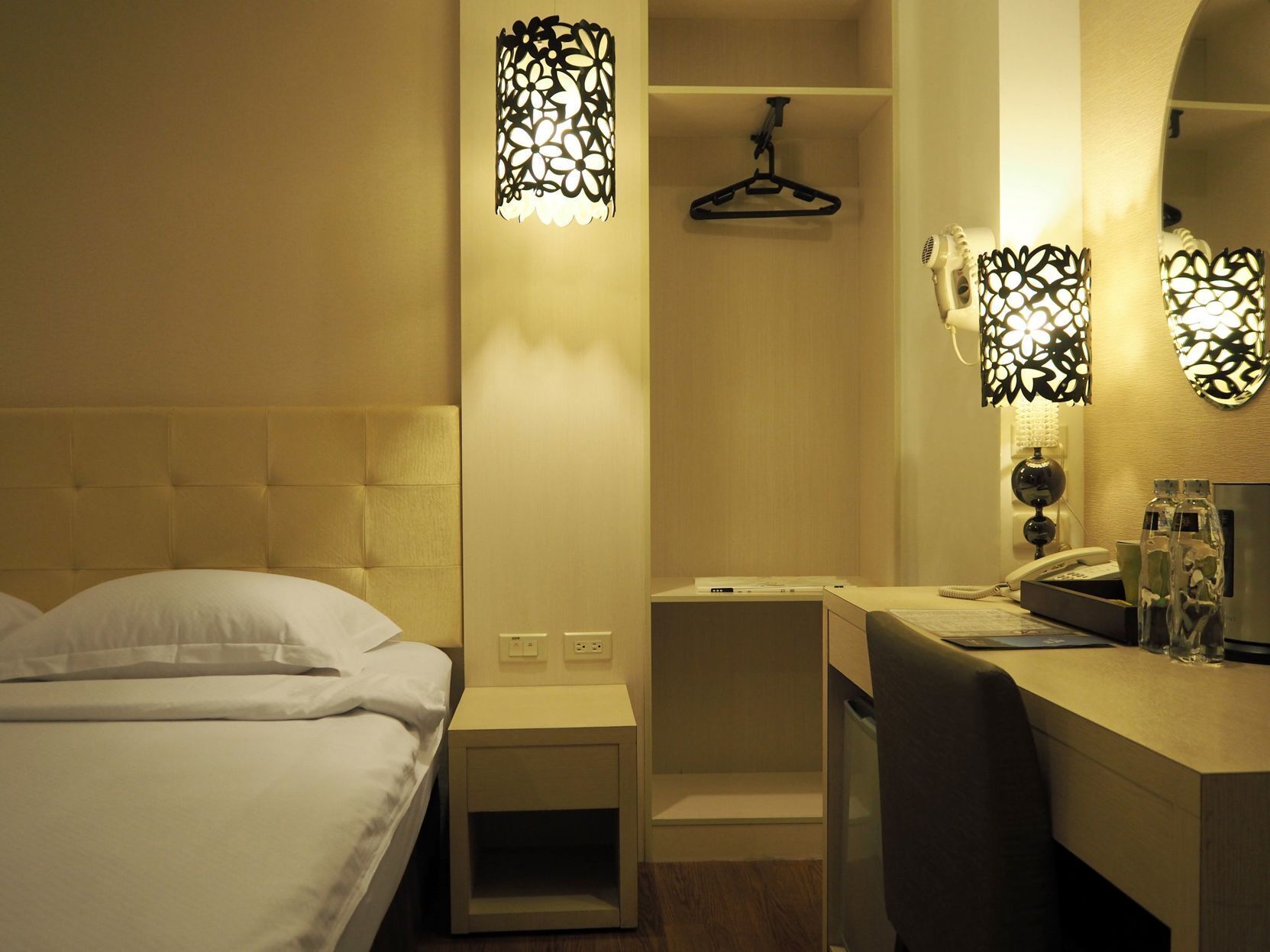 Down comforters, desk, blackout drapes, free WiFi