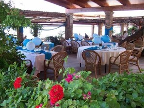 Außenbereich für Bankette