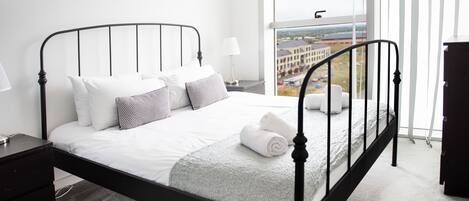 1 habitación y ropa de cama de alta calidad