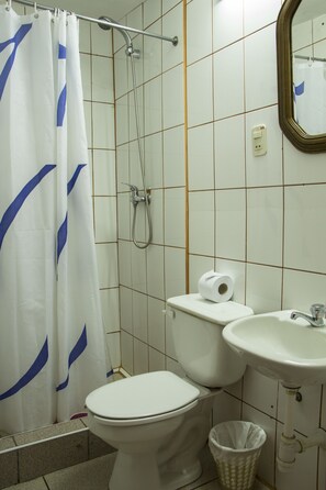 Kamar Double | Kamar mandi | Shower, perlengkapan mandi gratis,  dan handuk