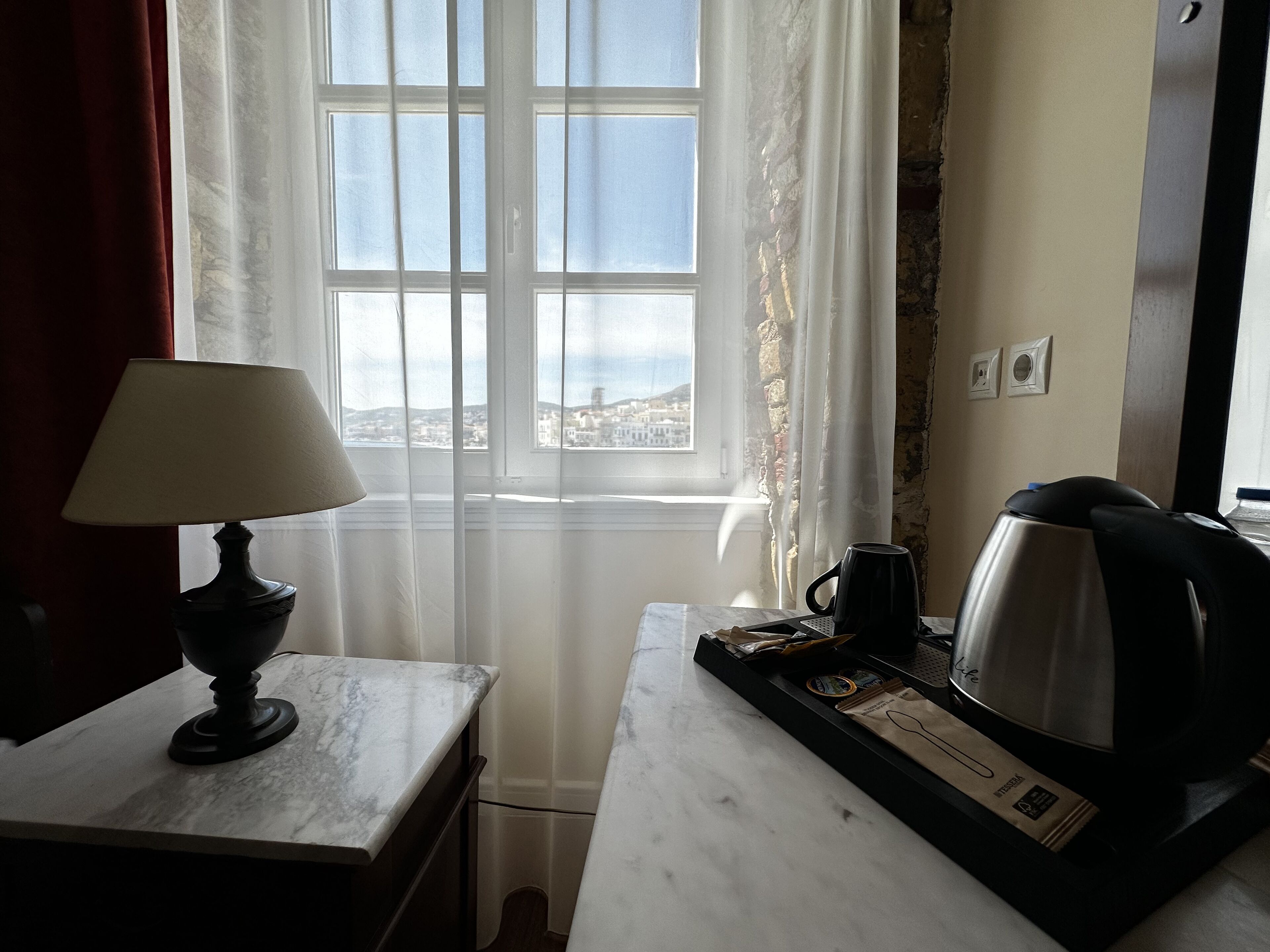 single room, sea view | premium bedding, desk, laptop workspace, blackout curtains