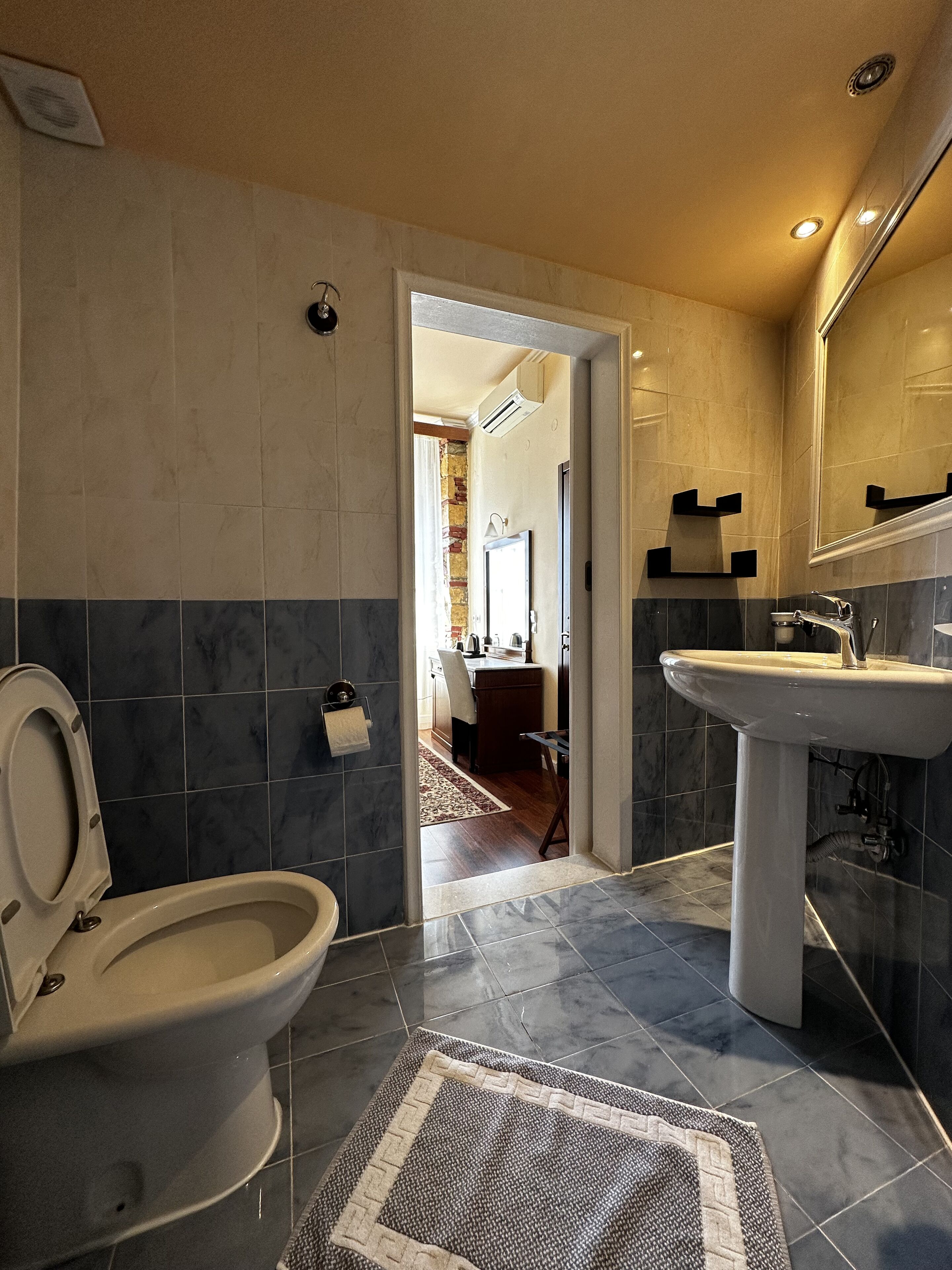 single room, sea view | bathroom | shower, free toiletries, hair dryer, slippers