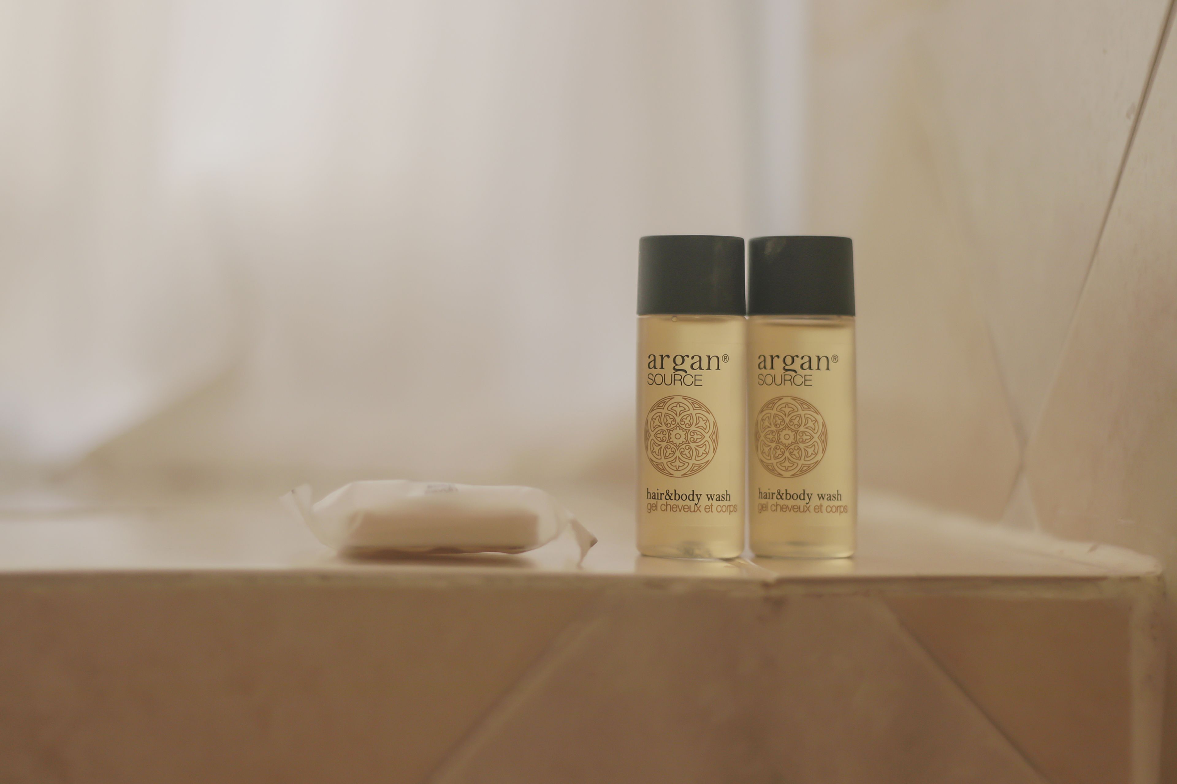 shower, free toiletries, hair dryer, slippers