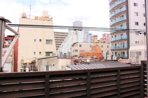 Zweibettzimmer, Balkon, Stadtblick | Blick auf die Stadt