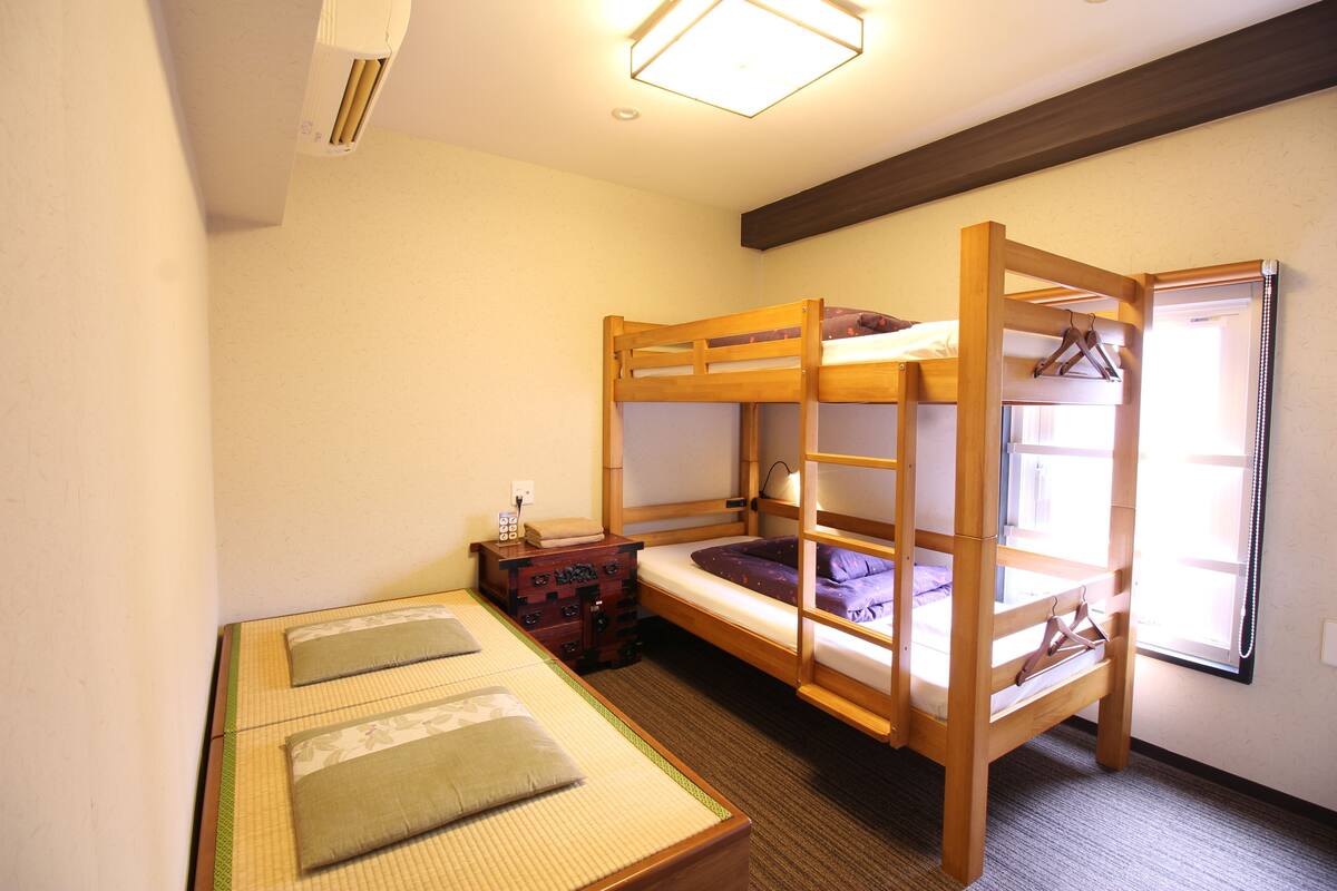 Blackout drapes, iron/ironing board (on request), WiFi (free)
